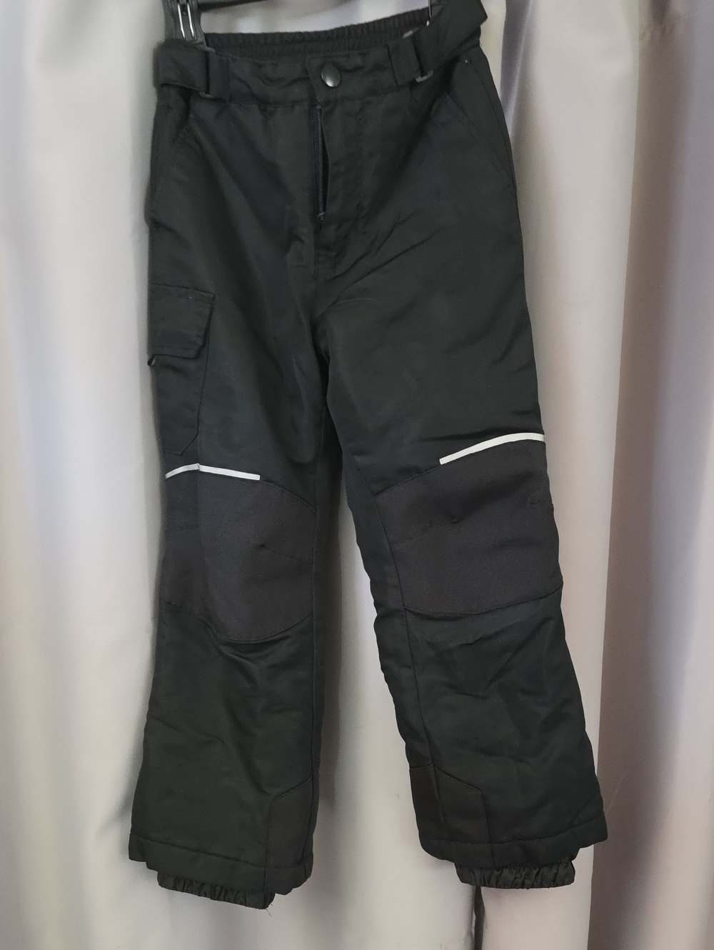 Swiss Tech Black Cargo Snow Pants with Reflective Trim